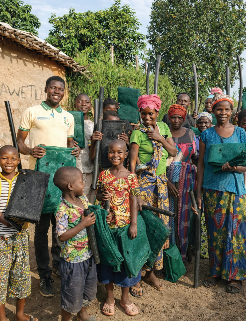 Garden Tower recipients through RESDA in the Kyaka II Refugee Settlement