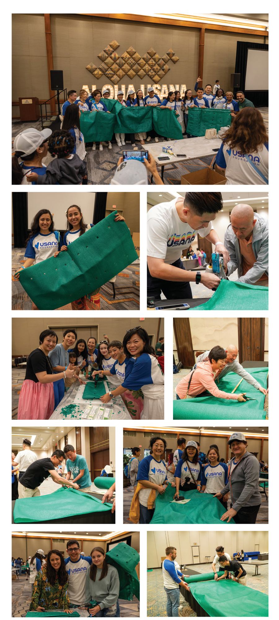 Brand Partners sew Garden Towers by hand