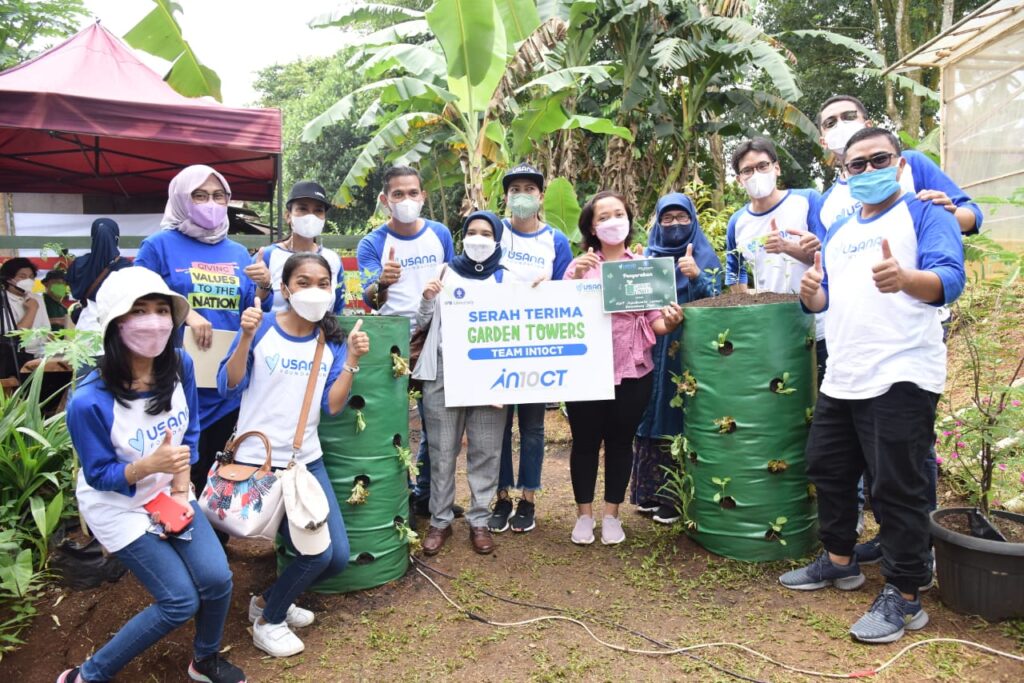 Growing Garden Towers in Indonesia USANA Foundation